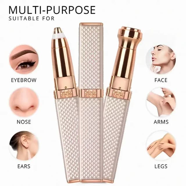 2 in 1 eyebrow and facial hair remover