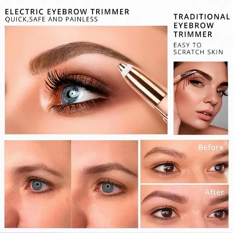 2 in 1 eyebrow and facial hair remover