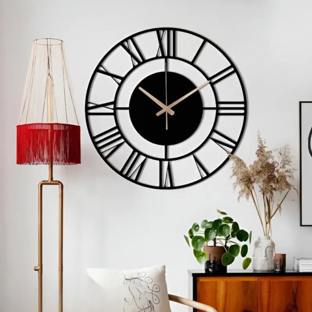MDF art wooden wall clock