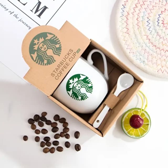 Coffee cup with spoon