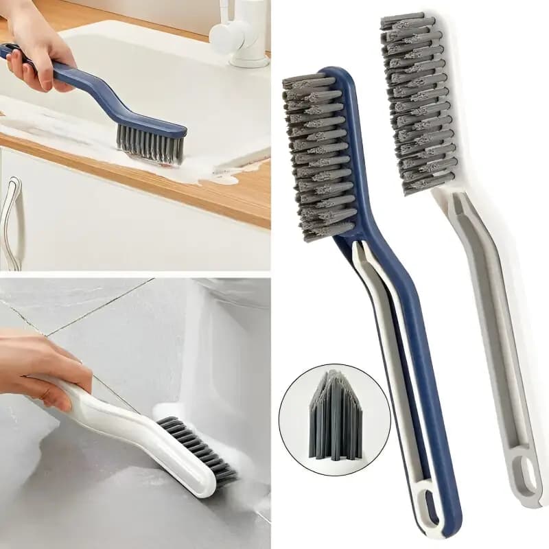 One piece multi functional cleaning brush